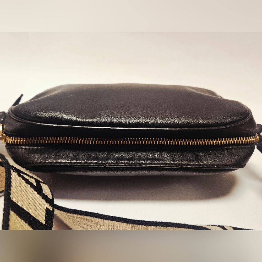 Stella McCartney Logo Camera Crossbody Bag Black Purse REPAIRED - Picture 3 of 11
